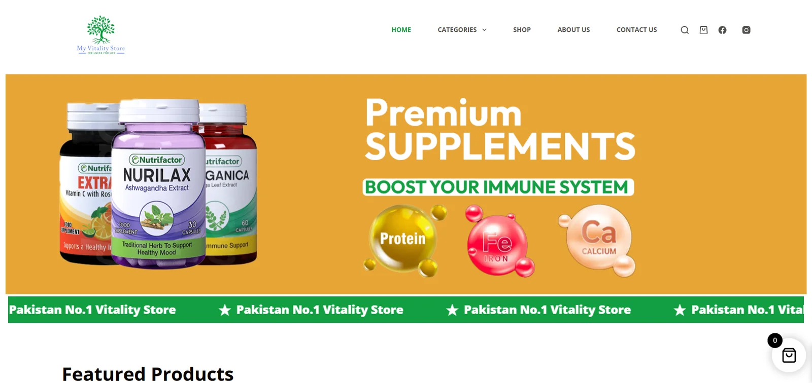 My Vitality Store - Web Development Case Study - Spire Tech Solution