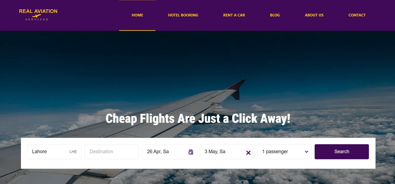 Real Aviation Services - Web Development Case Study - Spire Tech Solution
